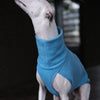 a whippet fleece, finished expertly finished with matching binding